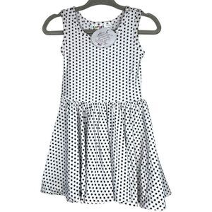 NEW Dot Dot Smile Black Star White Tank Dress 12-24M